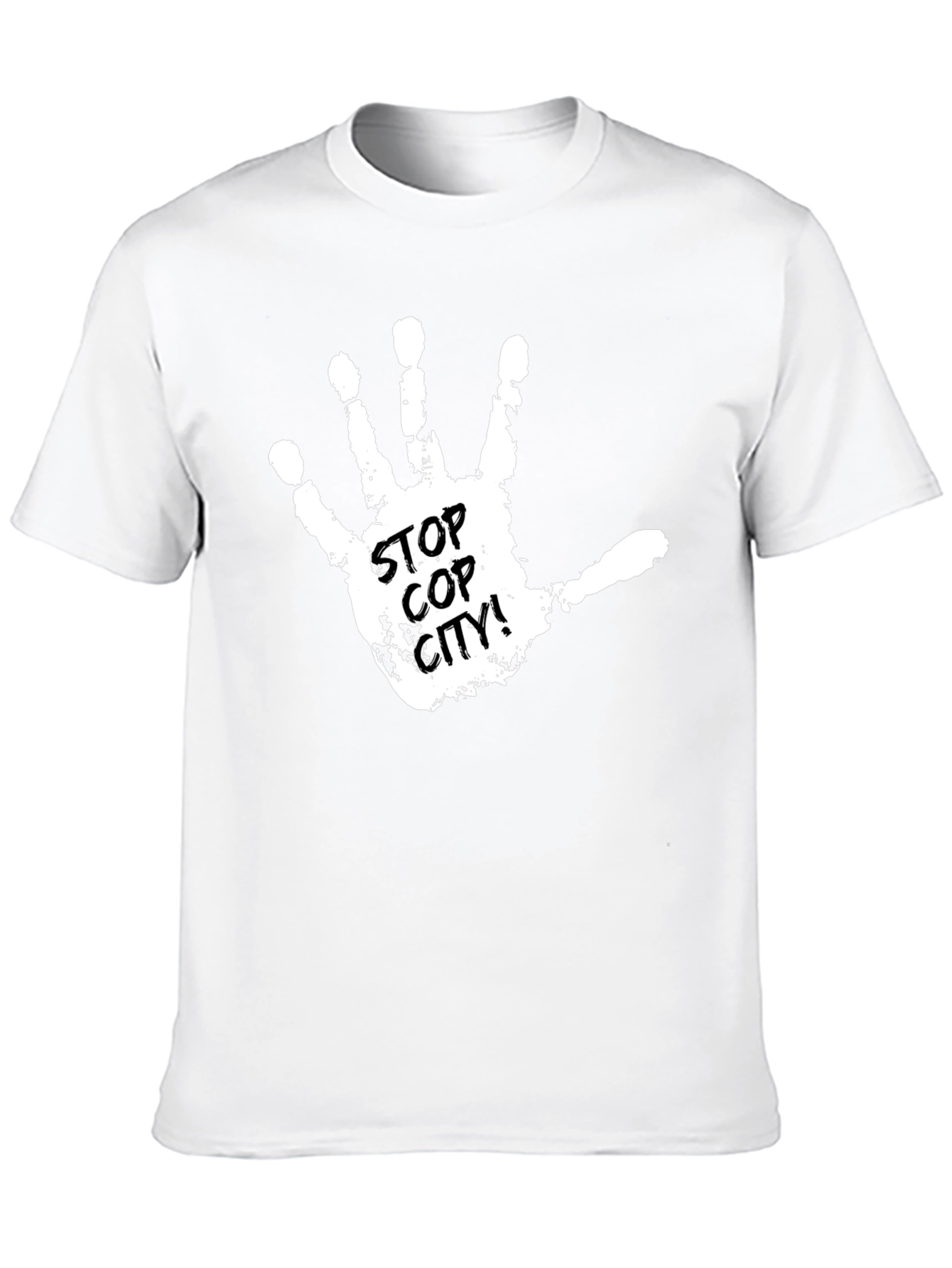 Stop Cop City T-Shirt - Protest Handprint