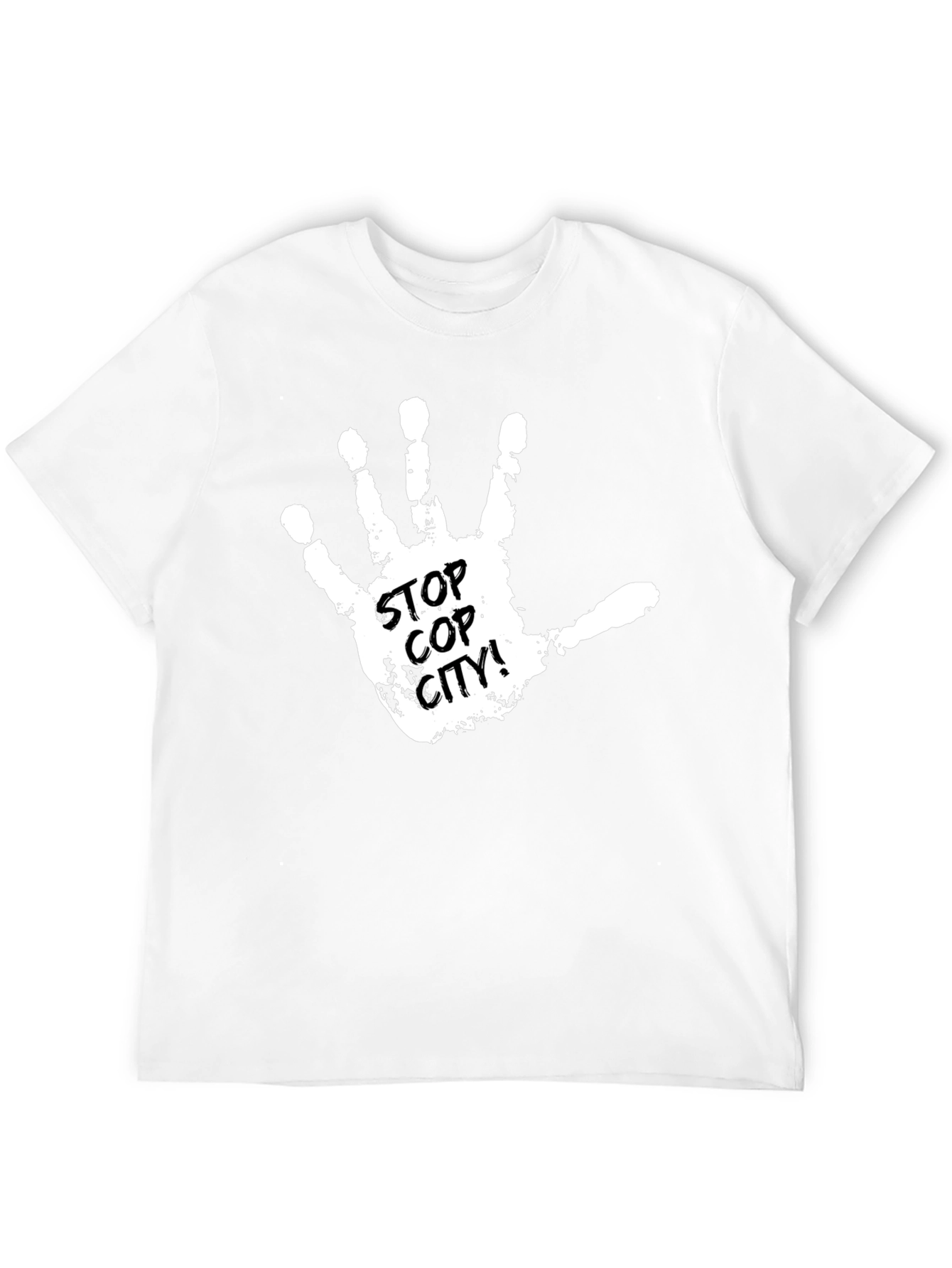 Stop Cop City T-Shirt - Protest Handprint