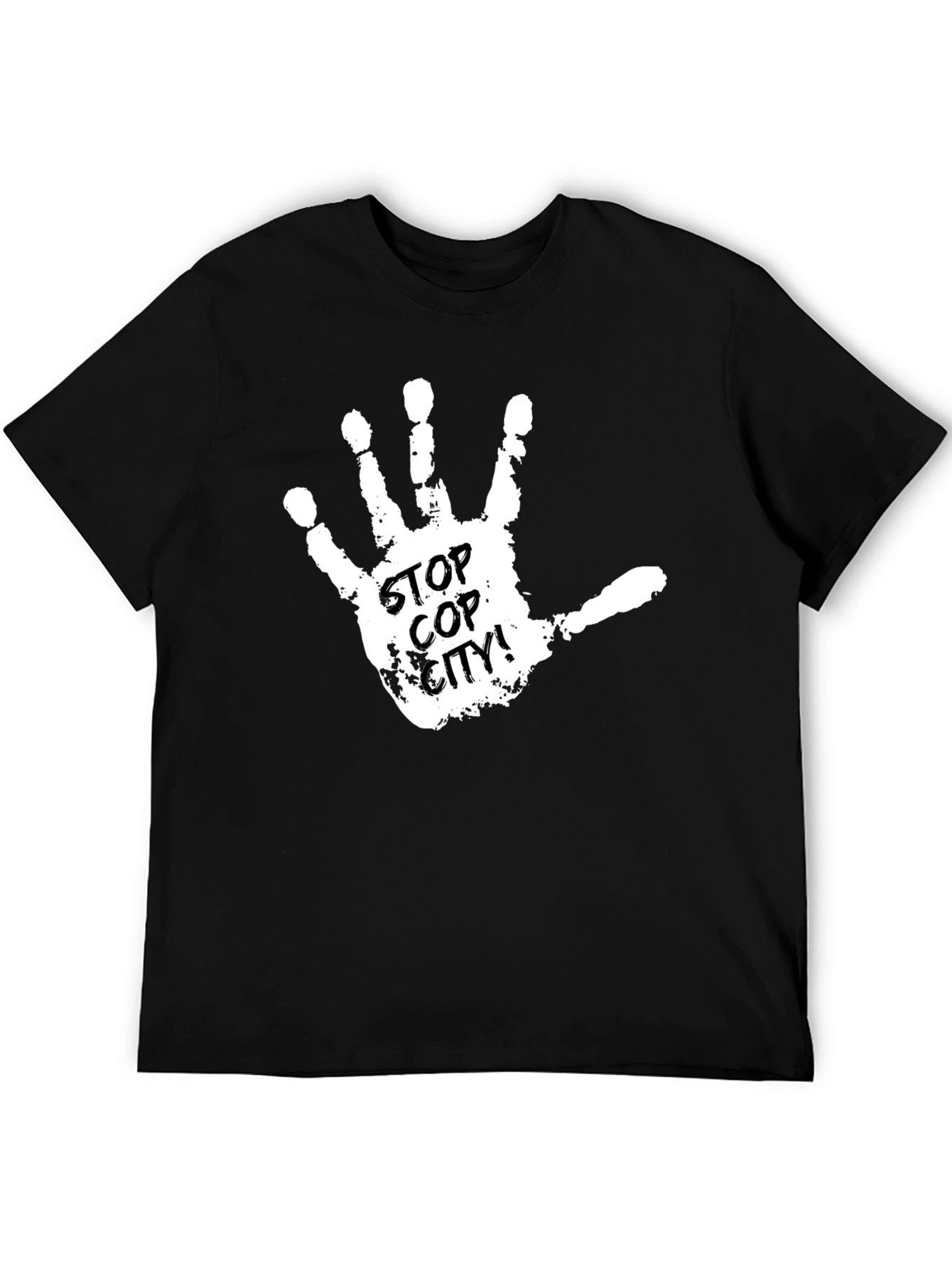 Stop Cop City T-Shirt - Protest Handprint