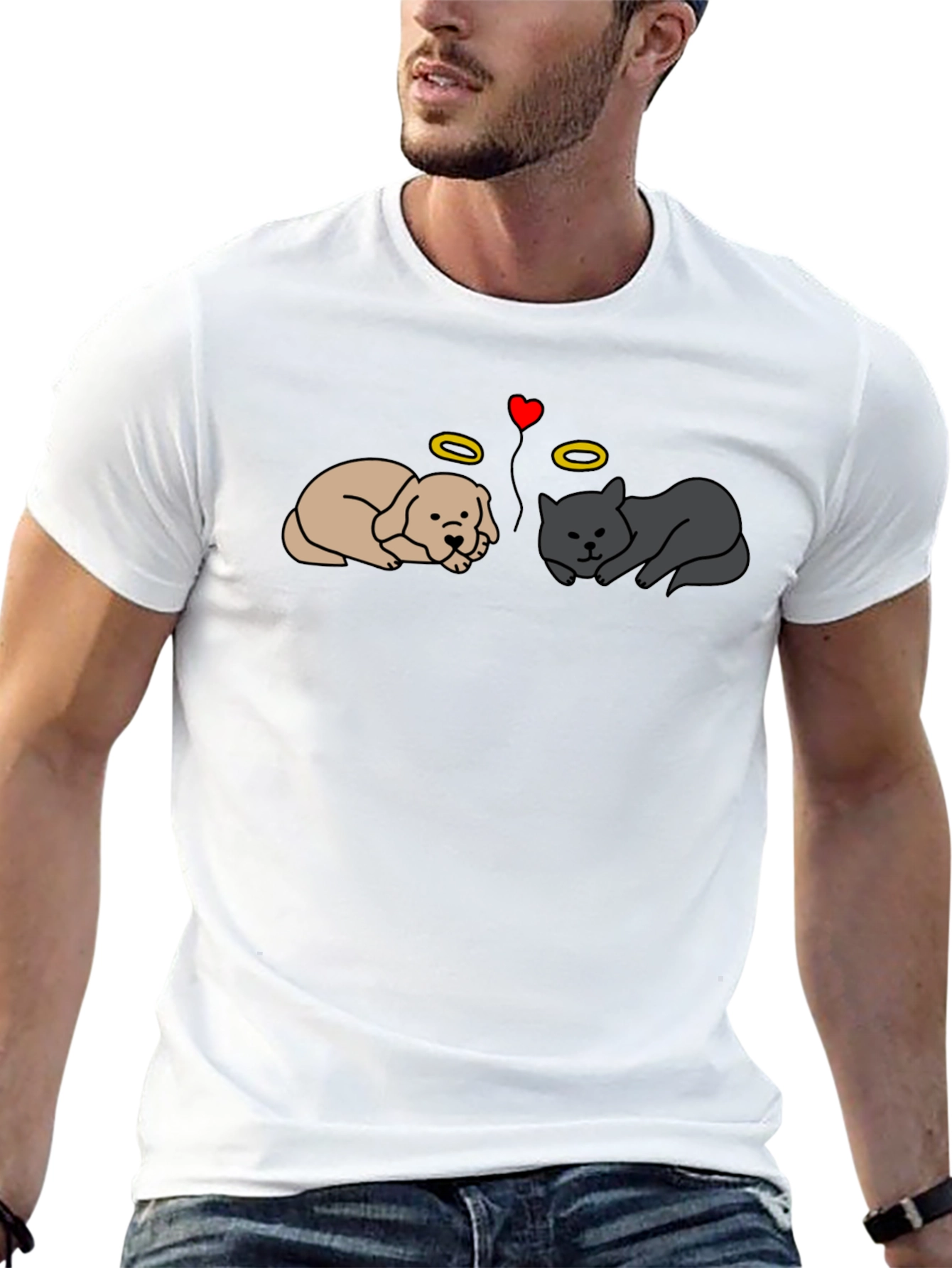 Angel Pet T-Shirt - Cat and Dog Tee