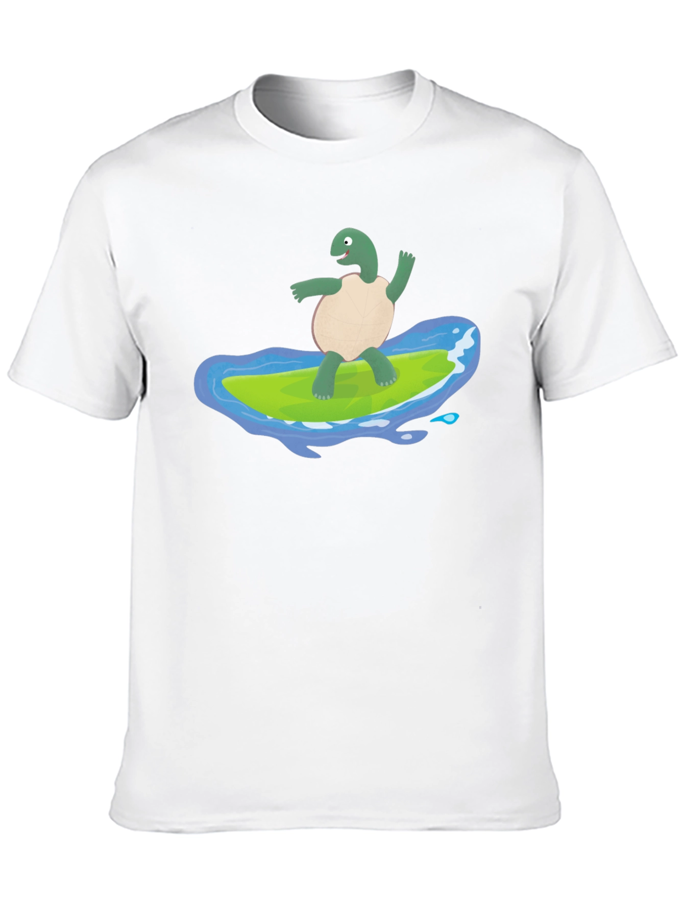 Surfing Turtle Graphic Tee - Cool Comfort