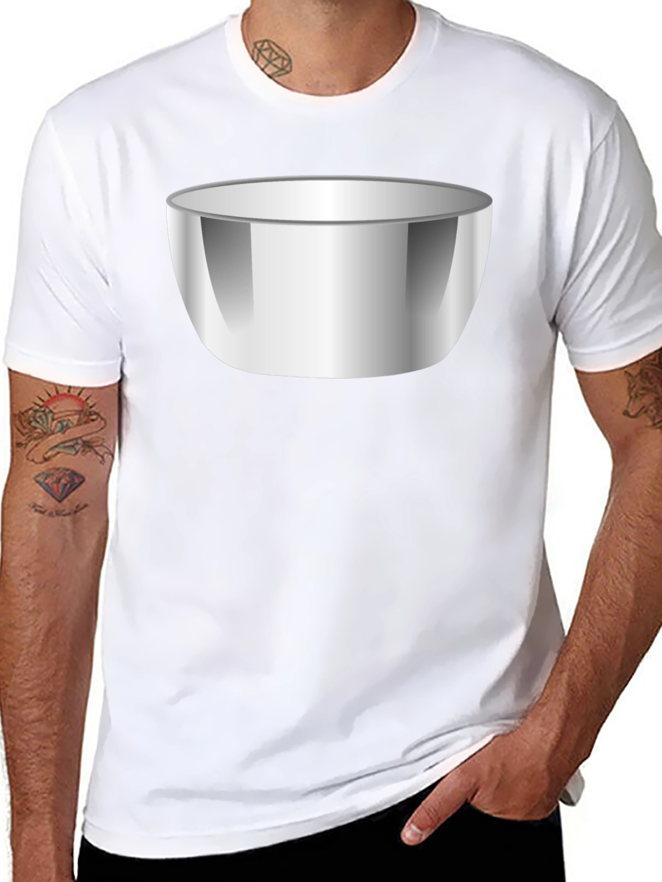 Bowl Graphic T-Shirt - Black Cotton Tee
