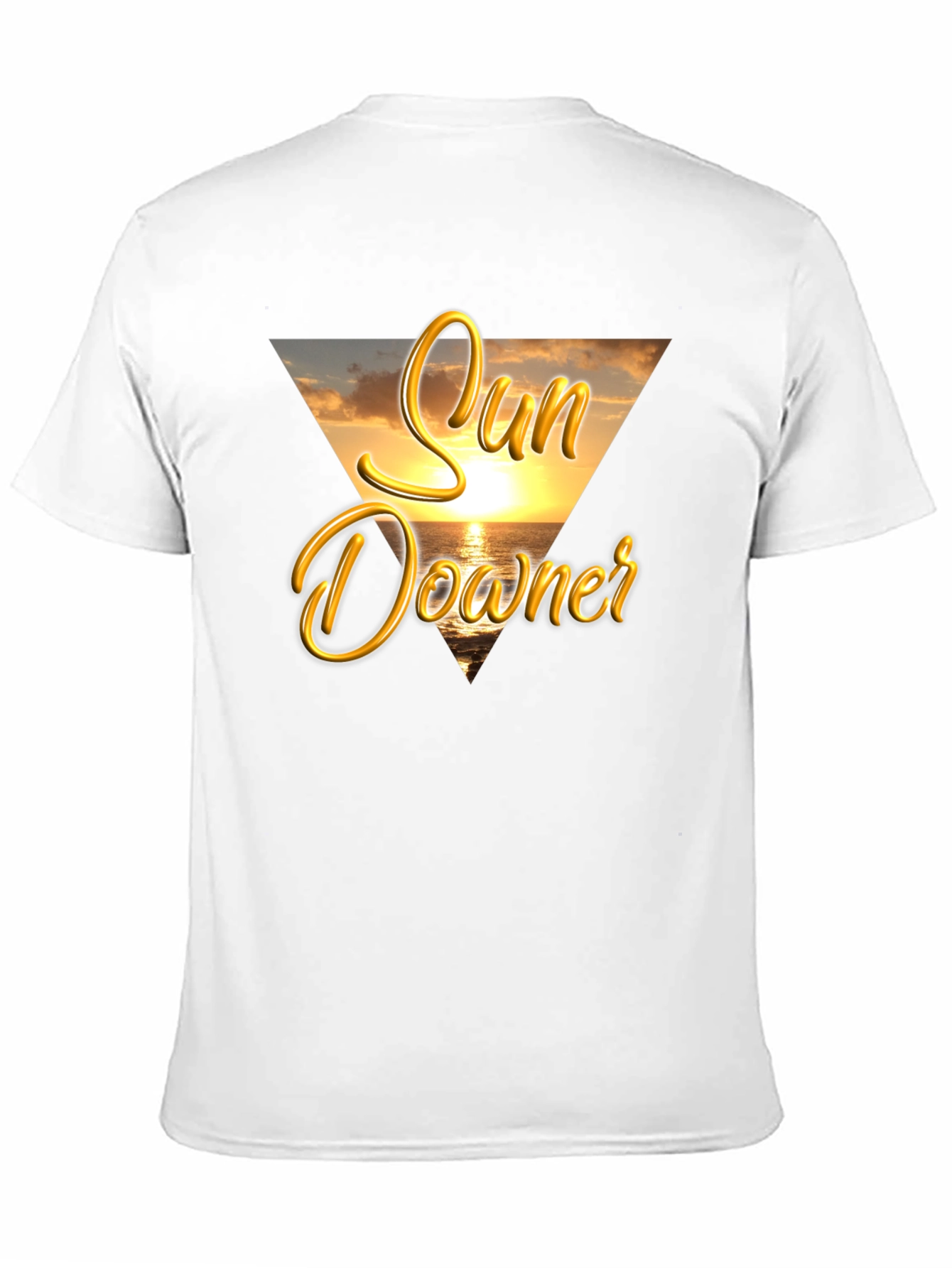 Sun Downer Graphic Tee - Beach Sunset Design
