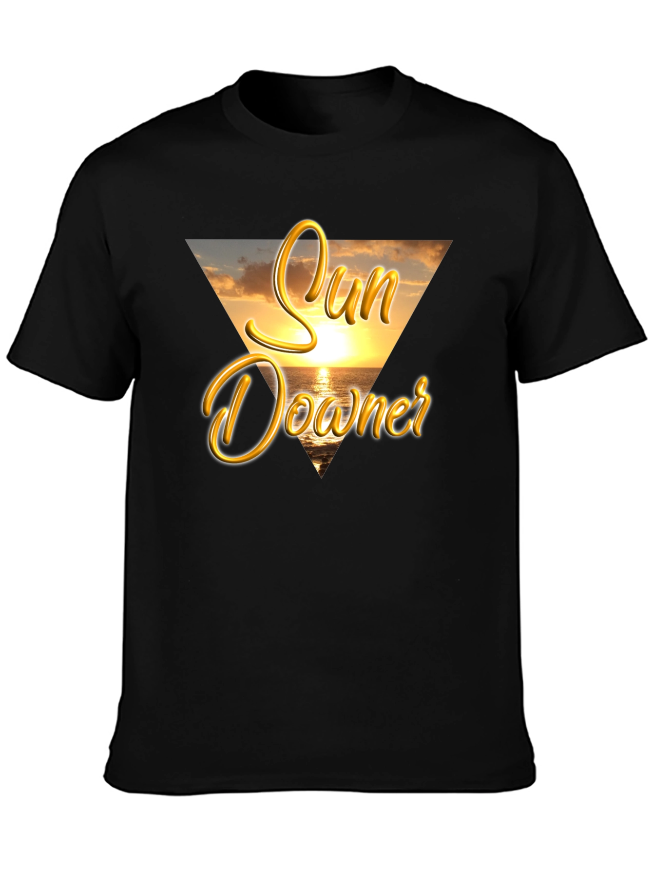 Sun Downer Graphic Tee - Beach Sunset Design