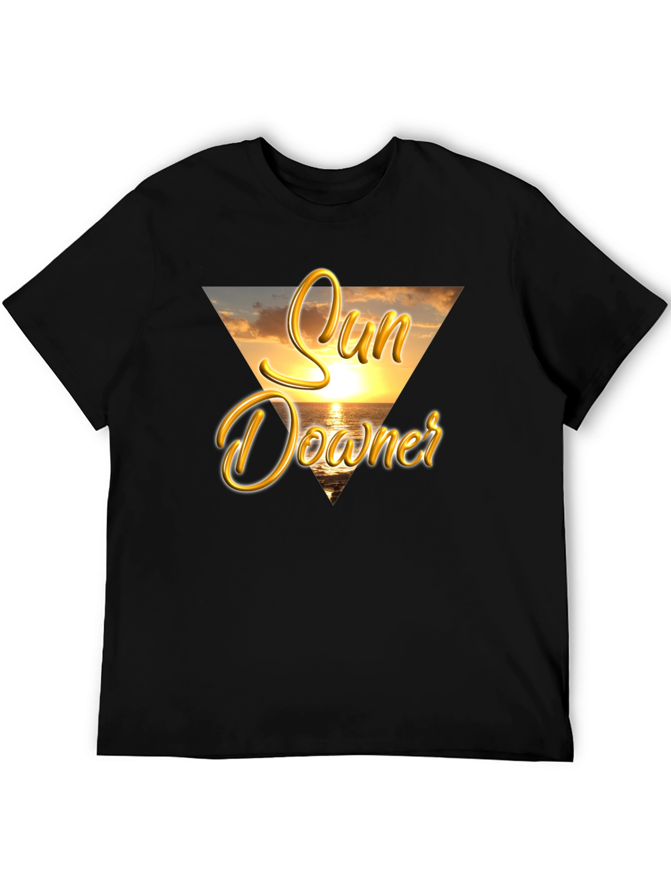 Sun Downer Graphic Tee - Beach Sunset Design
