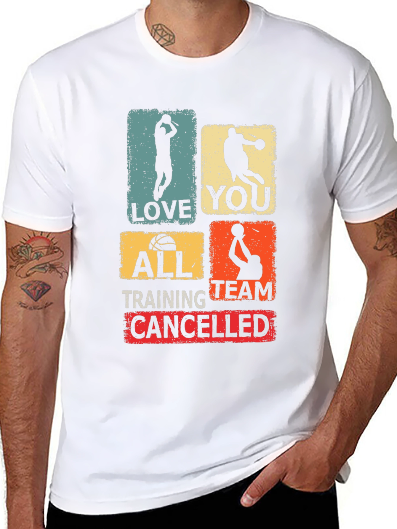 Basketball Love You All Training Team Cancelled T-Shirt