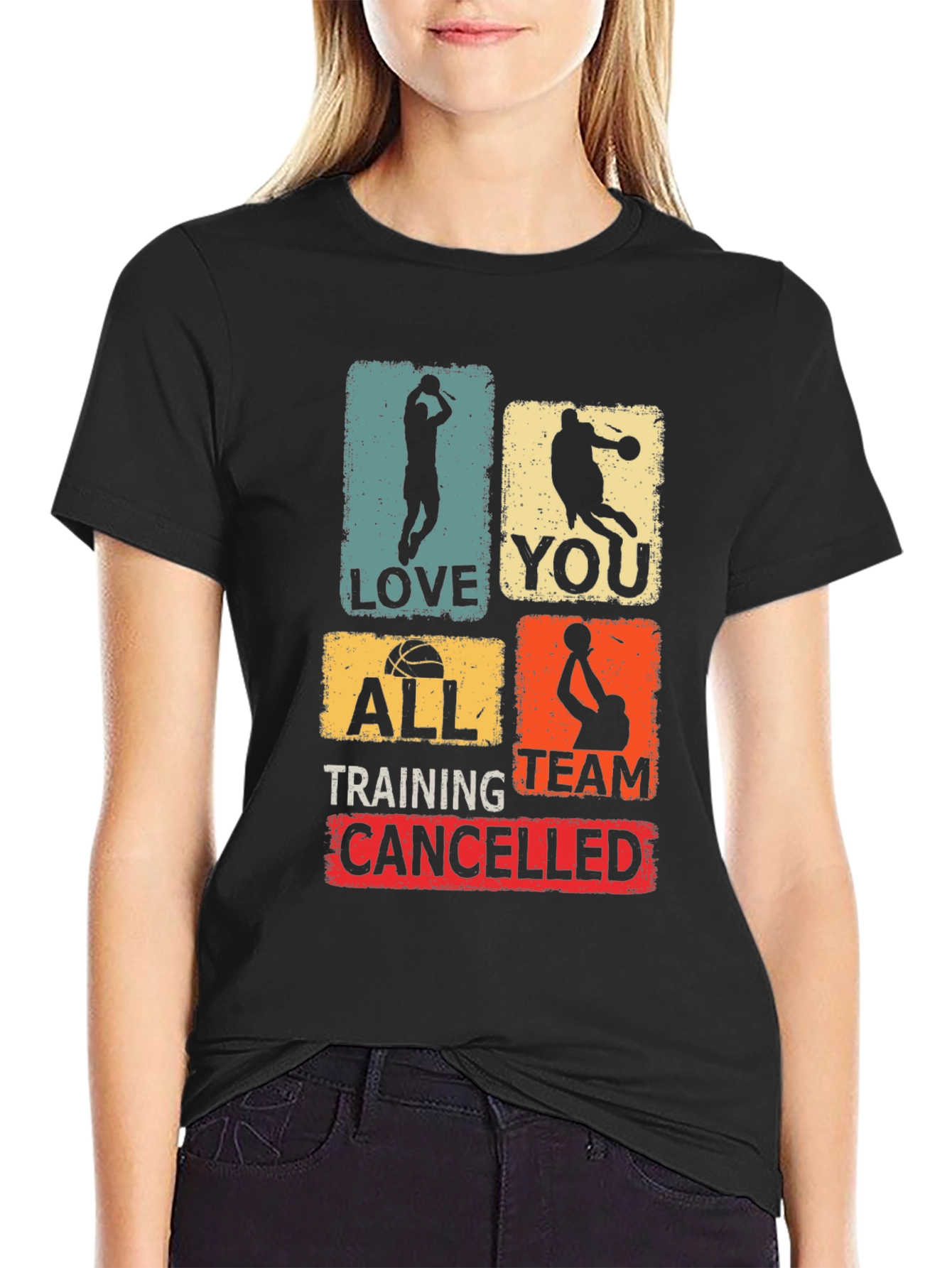 Basketball Love You All Training Team Cancelled T-Shirt