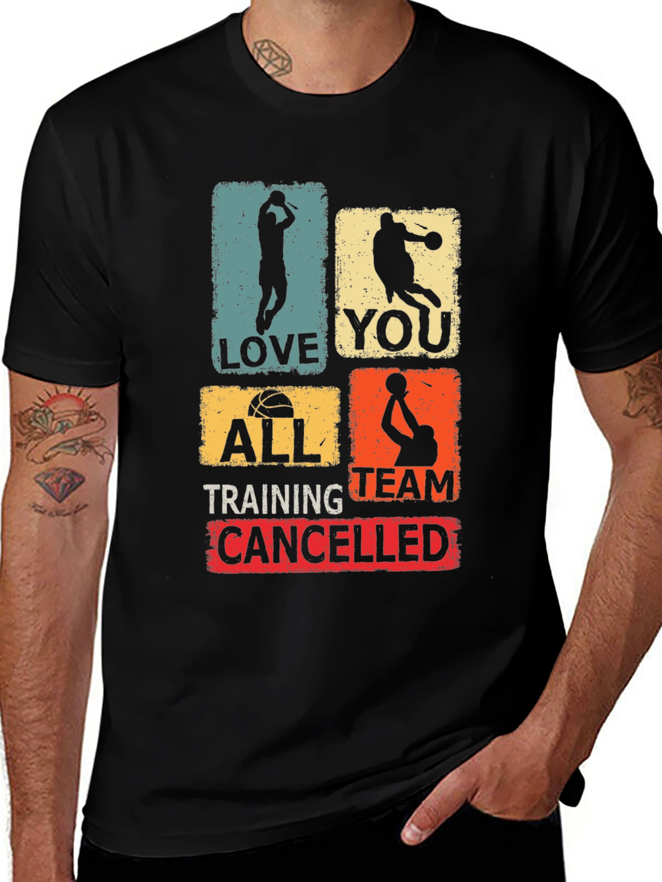 Basketball Love You All Training Team Cancelled T-Shirt