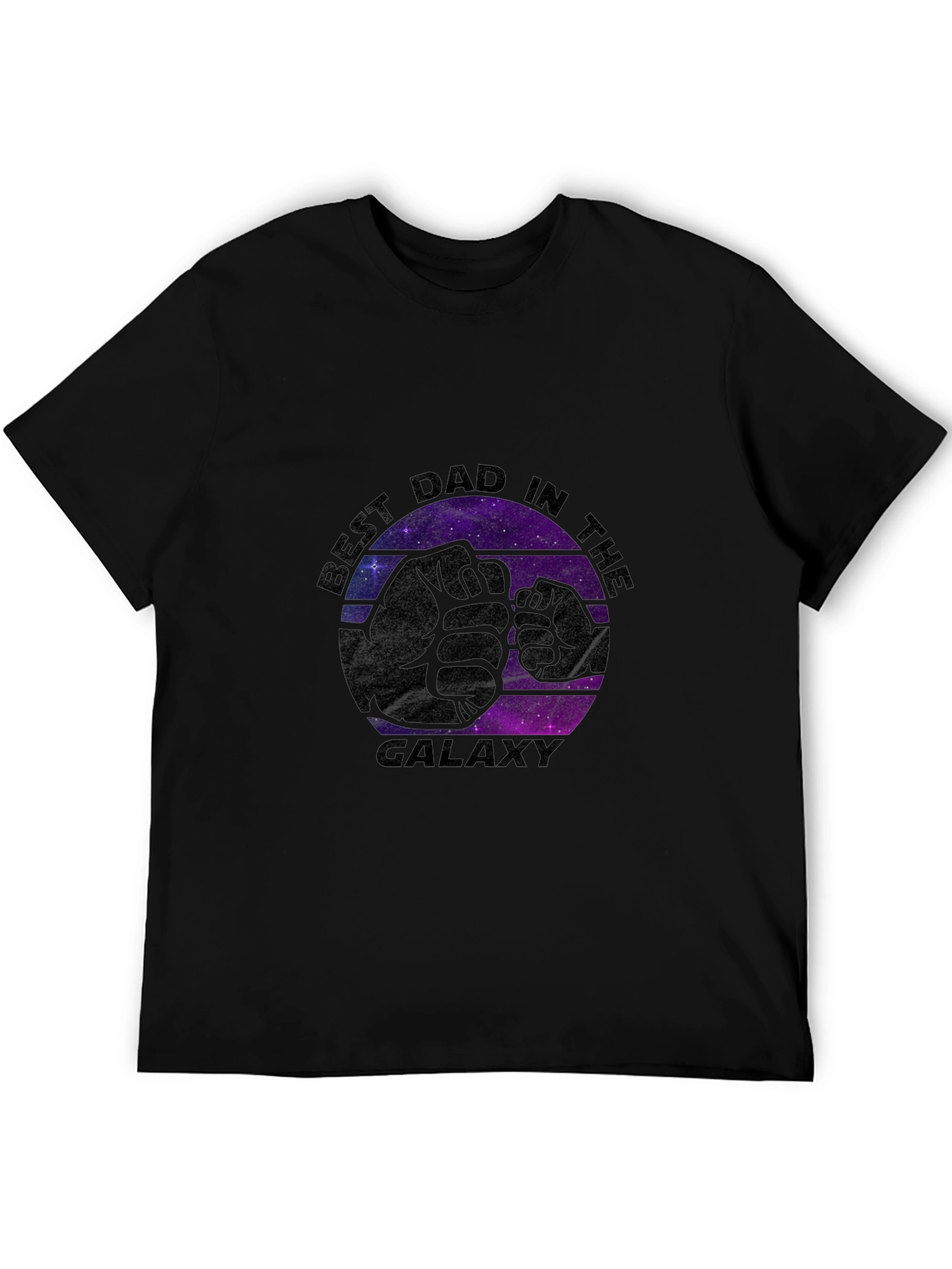 Best Dad in the Galaxy Black T-Shirt