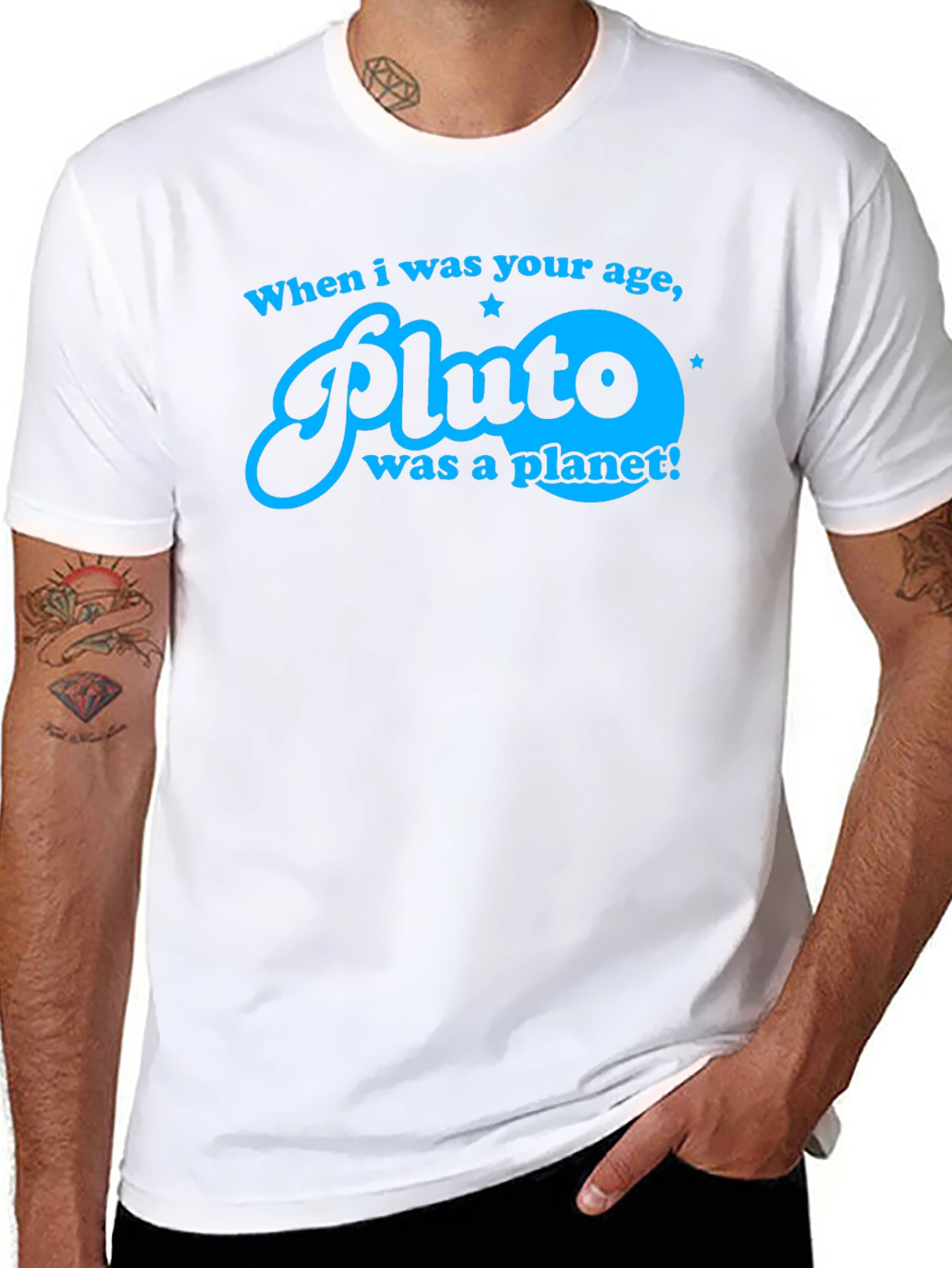 Retro Pluto Planet T-Shirt - Astronomy Space Tee