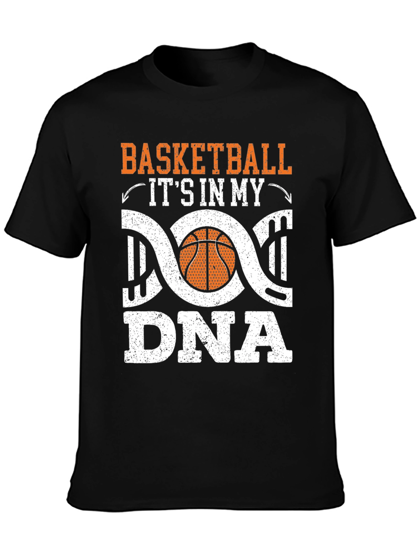 Basketball DNA Graphic T-Shirt - Black
