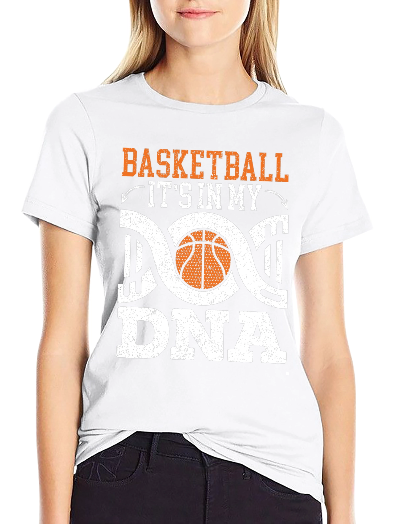 Basketball DNA Graphic T-Shirt - Black