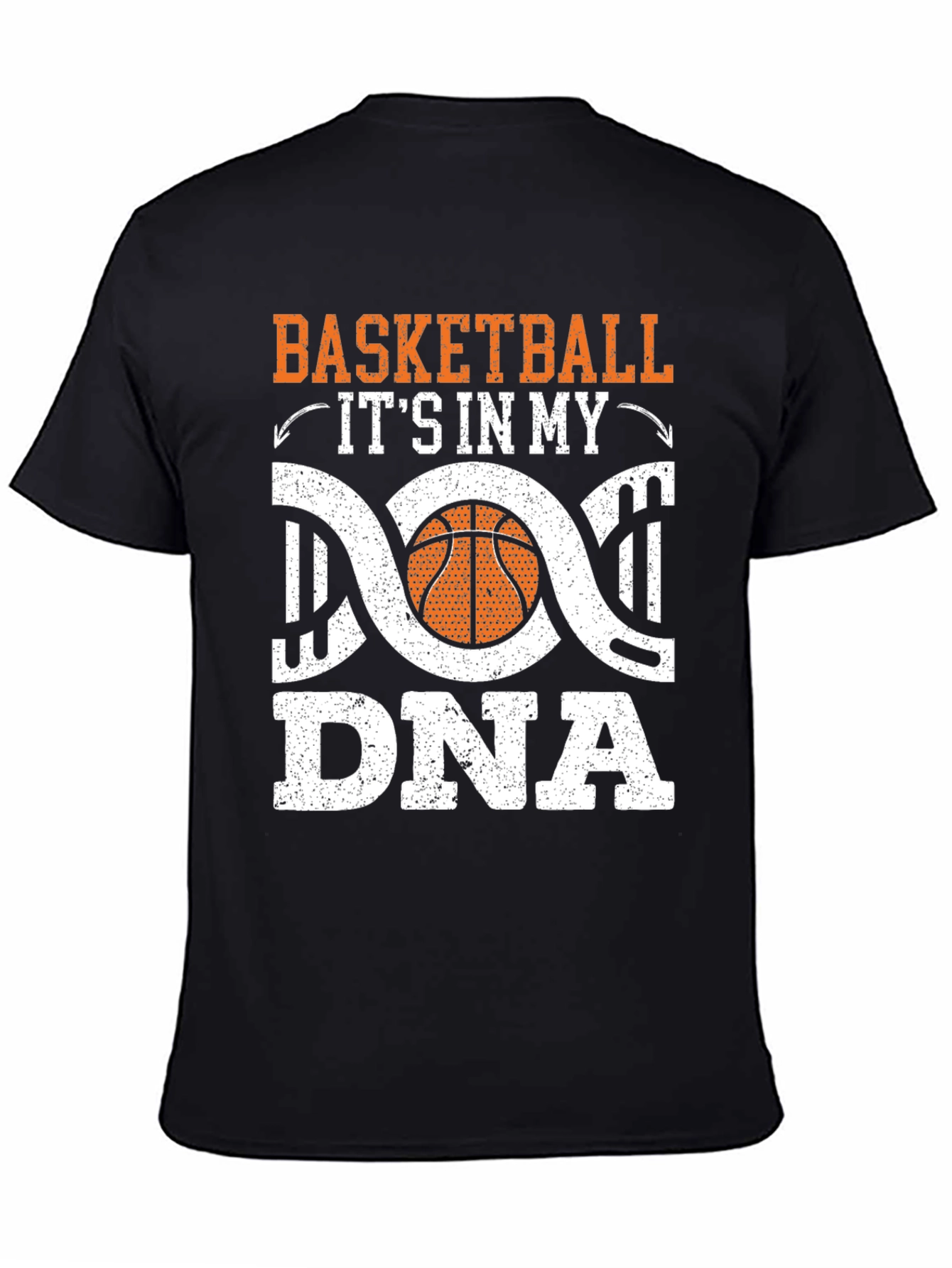 Basketball DNA Graphic T-Shirt - Black