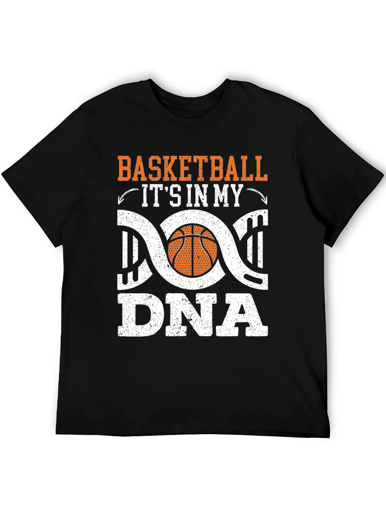 Basketball DNA Graphic T-Shirt - Black