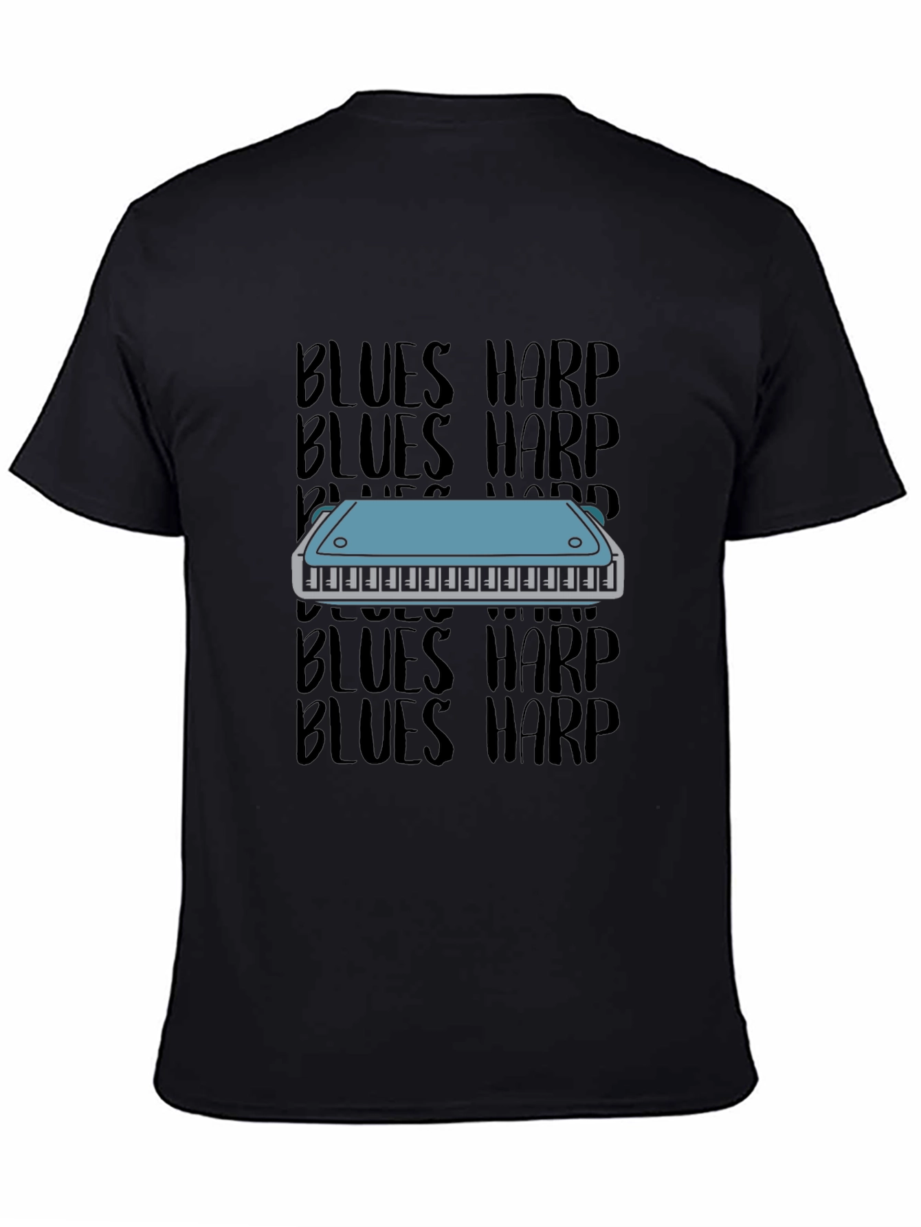 Blues Harp T-Shirt - Music Lover Tee