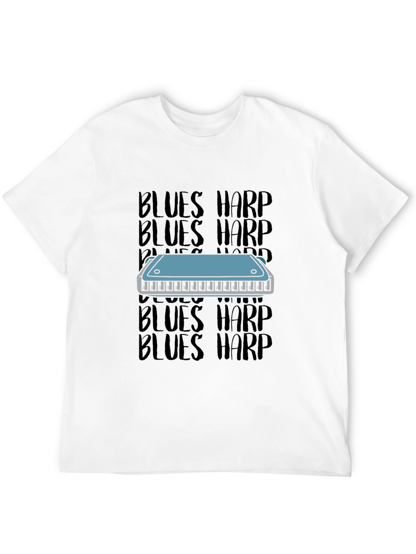Blues Harp T-Shirt - Music Lover Tee