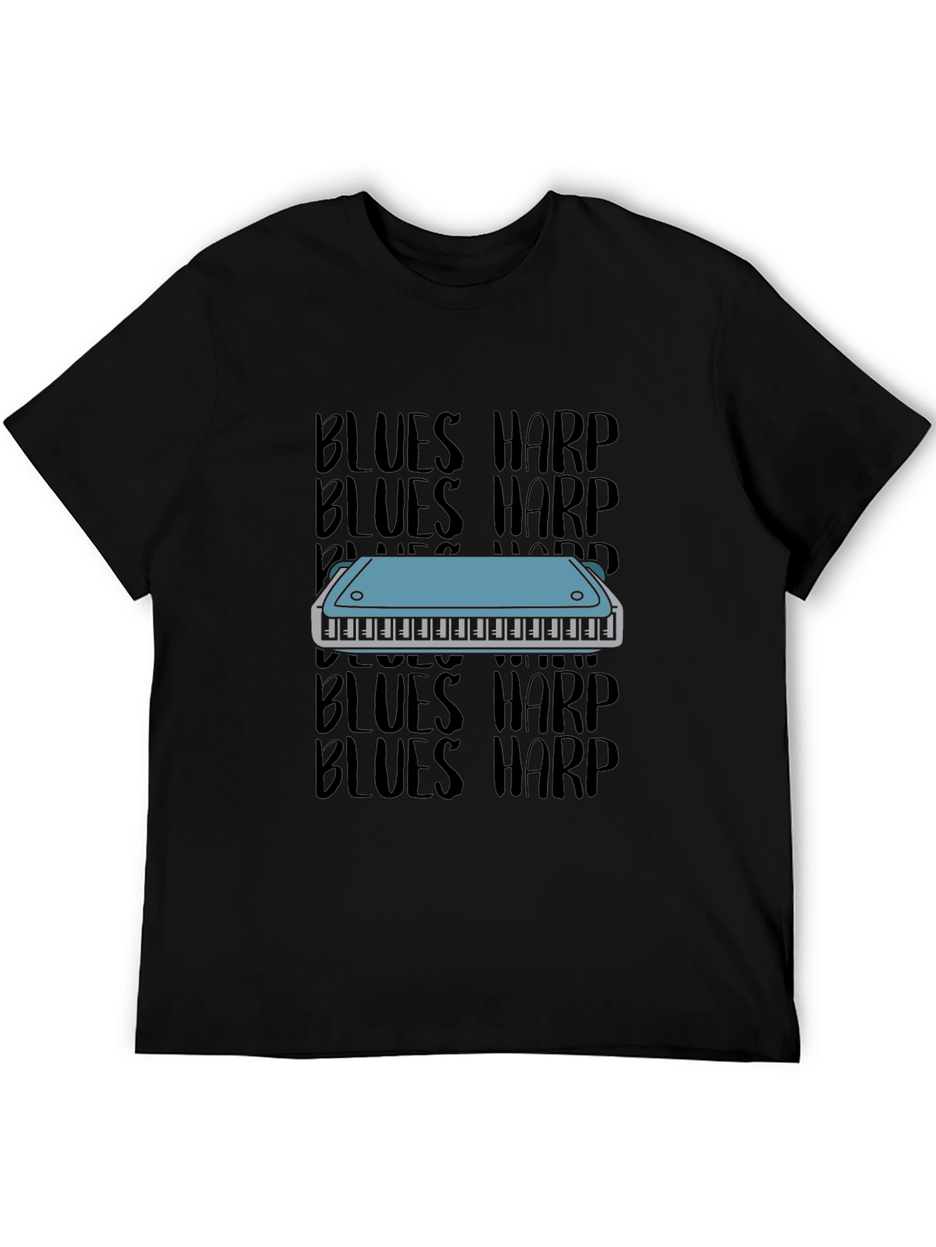 Blues Harp T-Shirt - Music Lover Tee