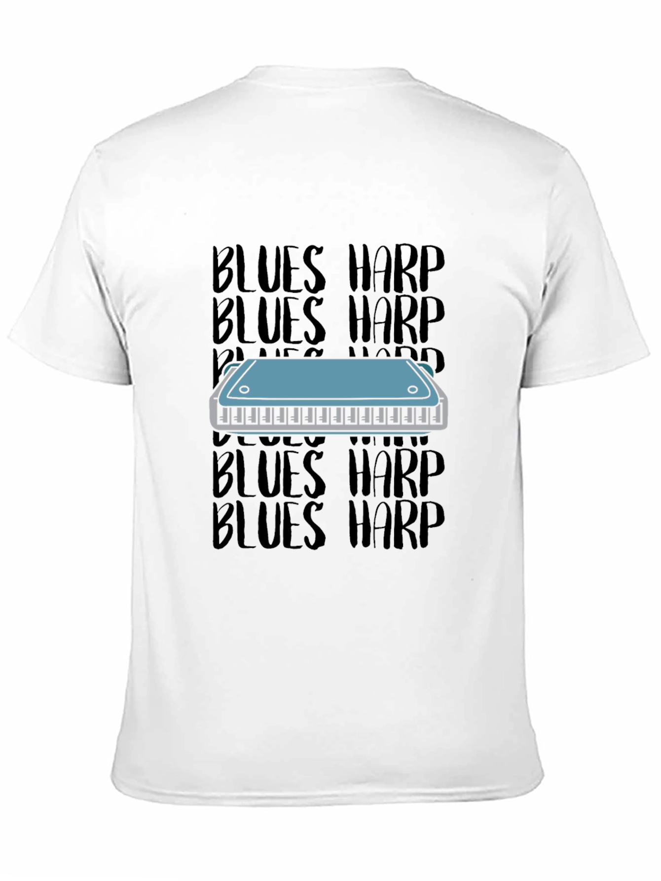 Blues Harp T-Shirt - Music Lover Tee