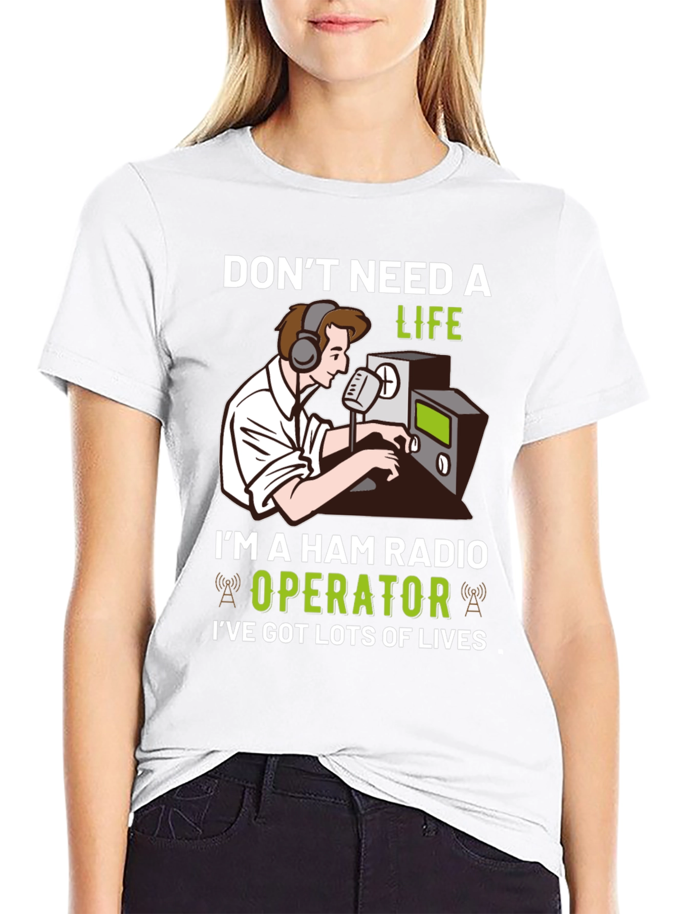 Ham Radio Operator T-Shirt - Lots of Lives!