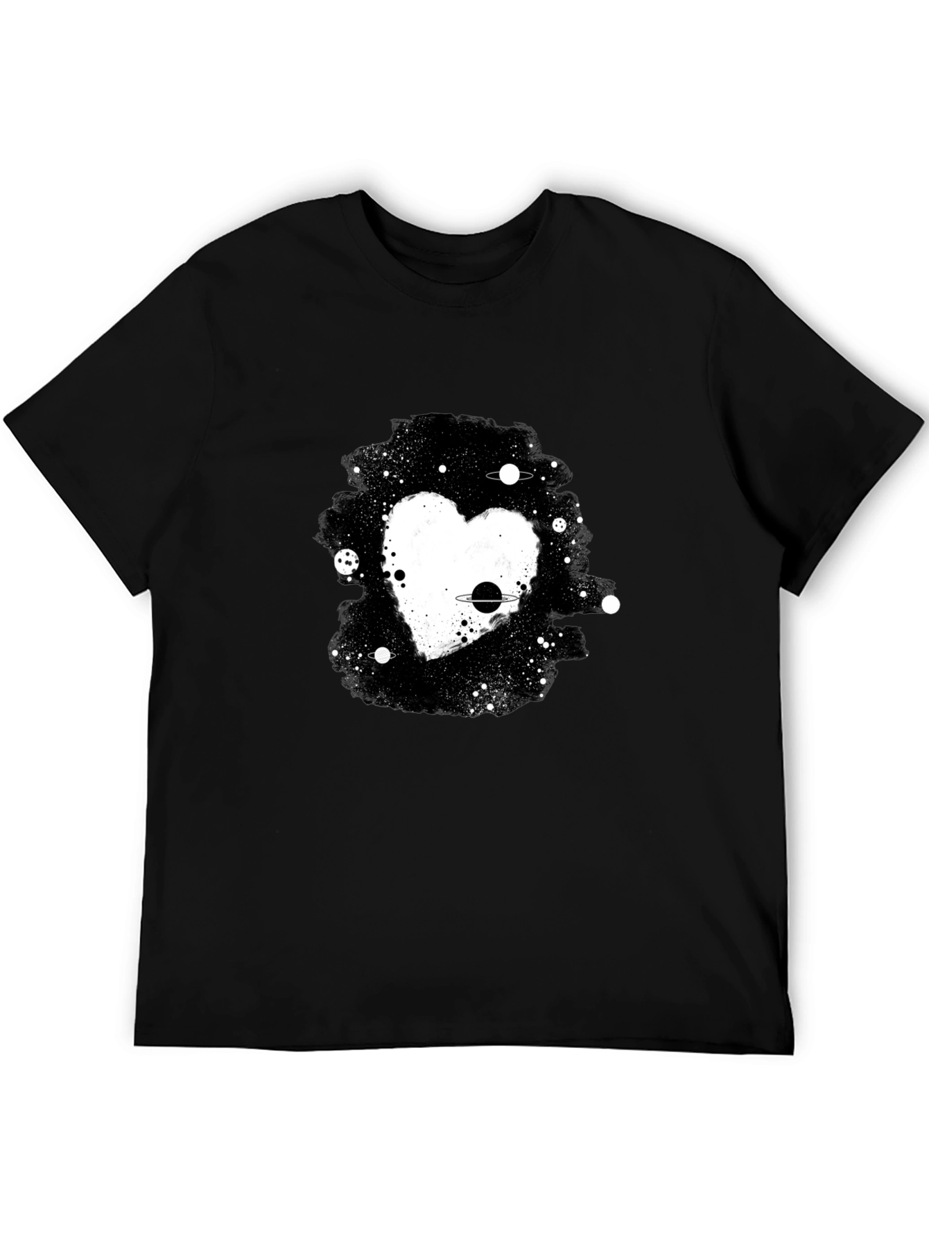 Cosmic Heart Black T-Shirt