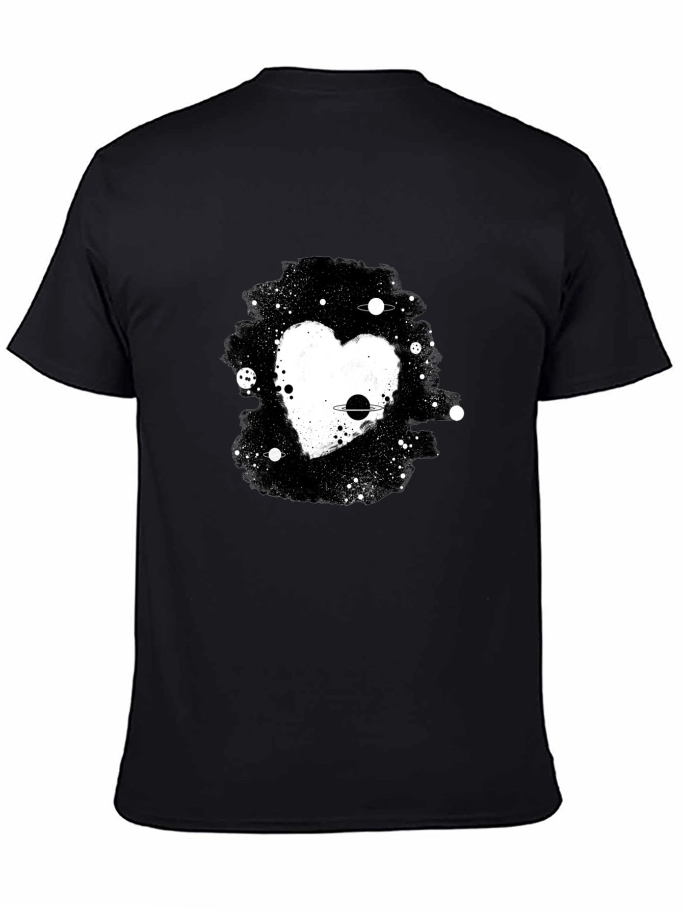 Cosmic Heart Black T-Shirt