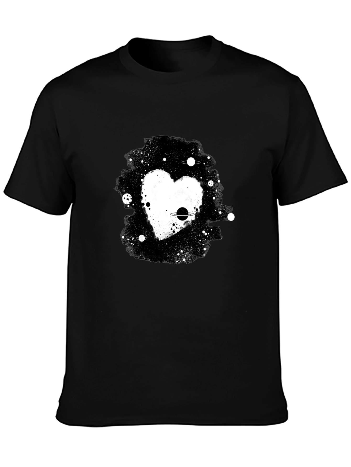 Cosmic Heart Black T-Shirt