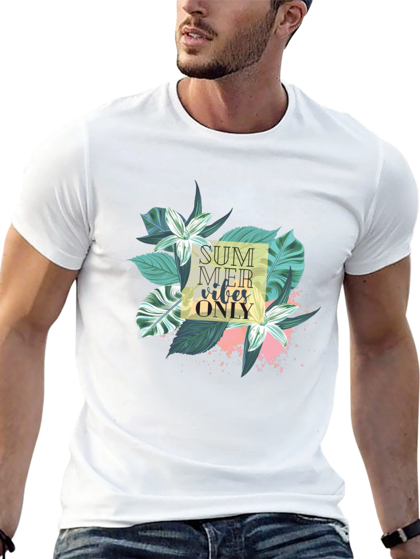 Summer Vibes T-Shirt - Tropical Graphic Tee