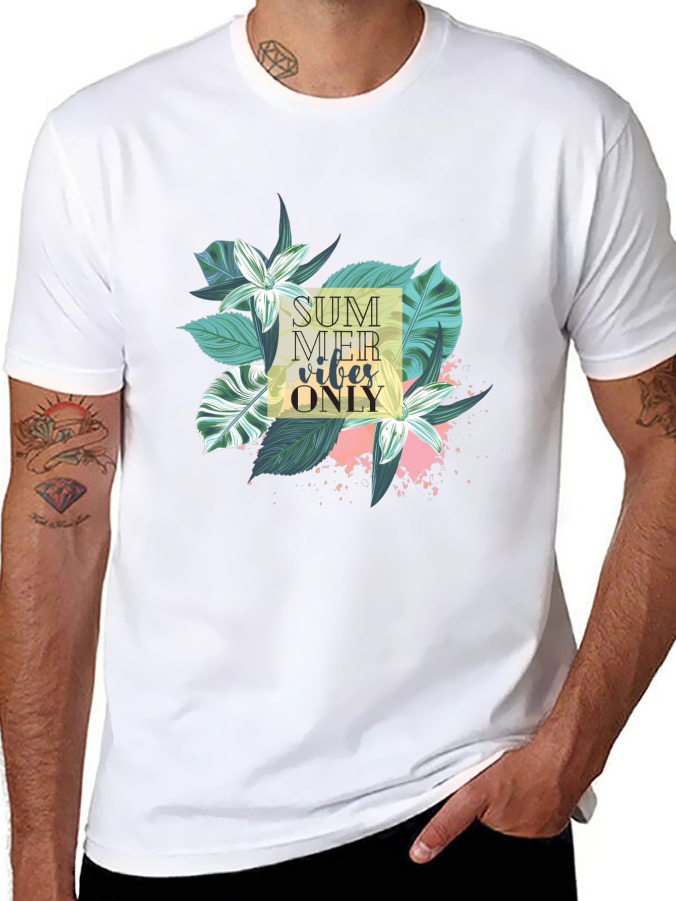 Summer Vibes T-Shirt - Tropical Graphic Tee
