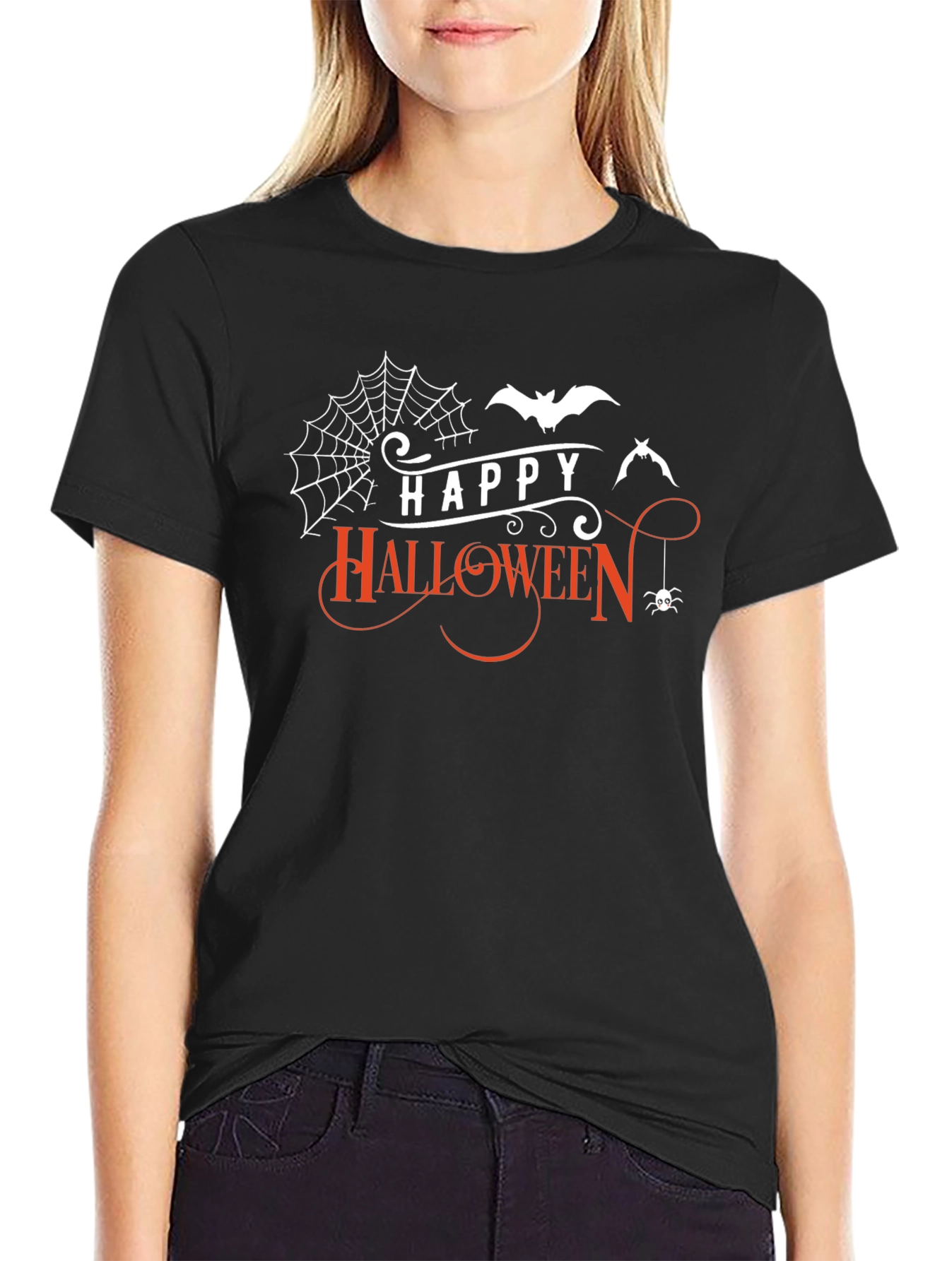 Happy Halloween Graphic Tee - Spooky Season Shirt