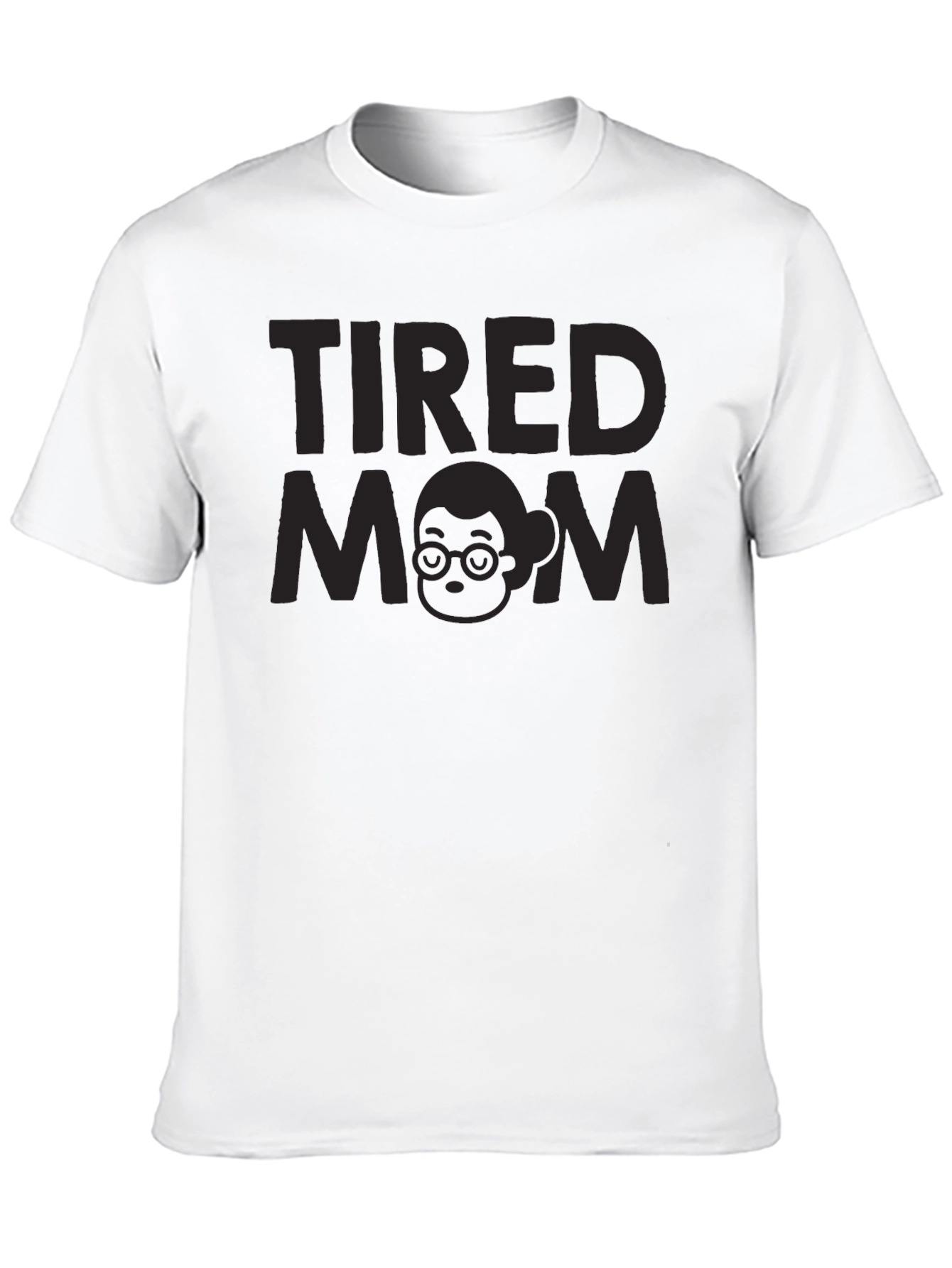 Tired Mom Graphic Tee - Unisex Black T-Shirt