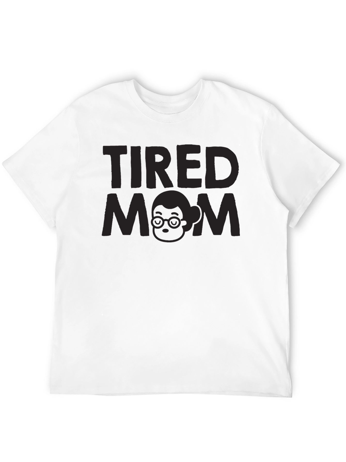 Tired Mom Graphic Tee - Unisex Black T-Shirt