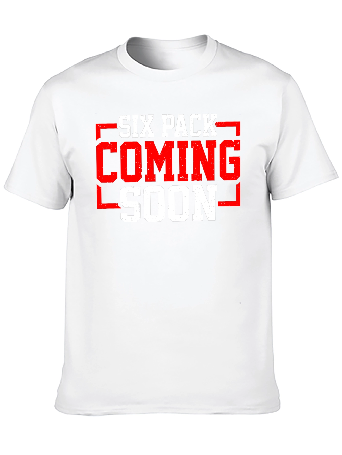 Six Pack Coming Soon T-Shirt Gym Workout Funny