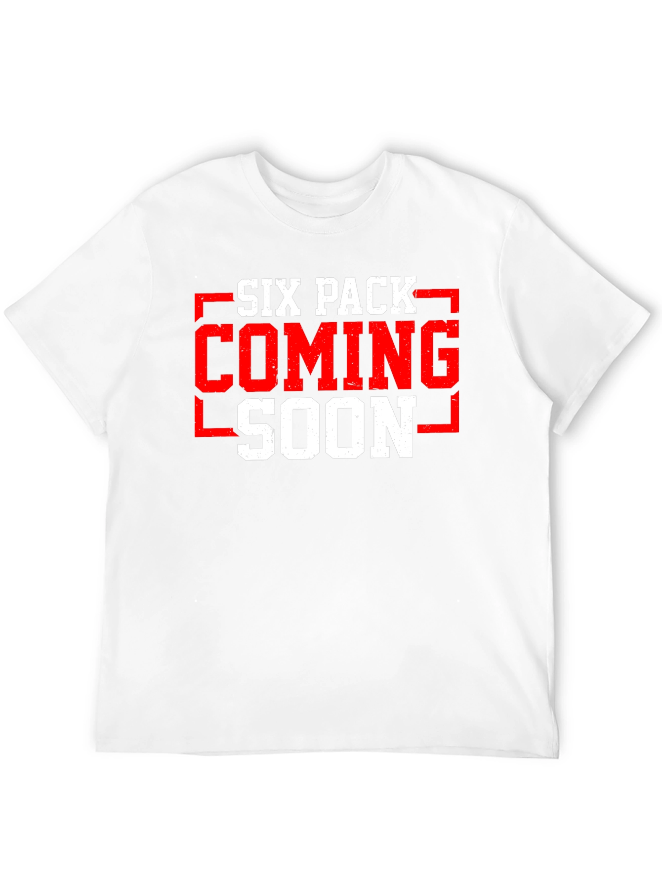 Six Pack Coming Soon T-Shirt Gym Workout Funny