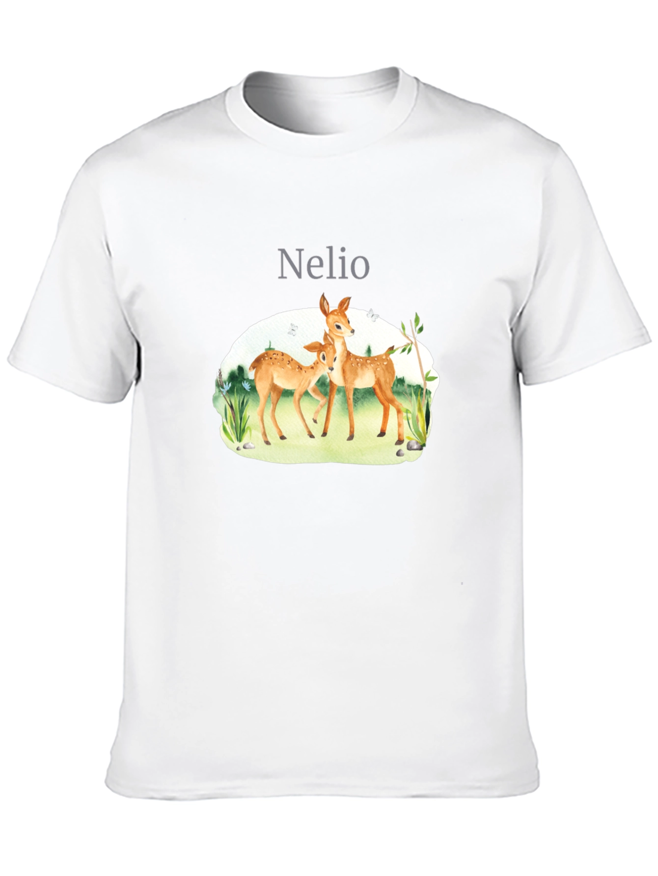 Nature Deer Graphic Tee - Soft Cotton Blend