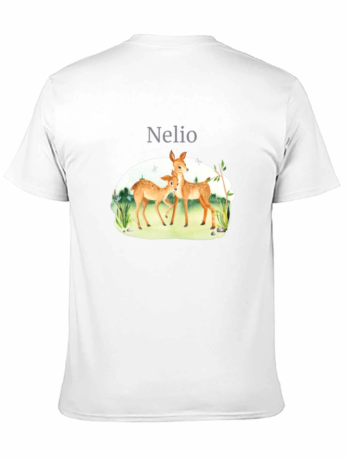 Nature Deer Graphic Tee - Soft Cotton Blend