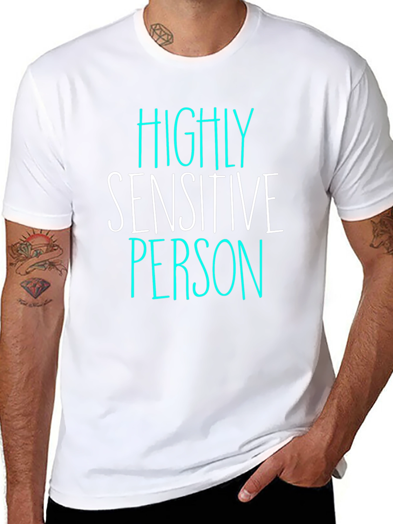 Highly Sensitive Person T-Shirt - Black Graphic Tee