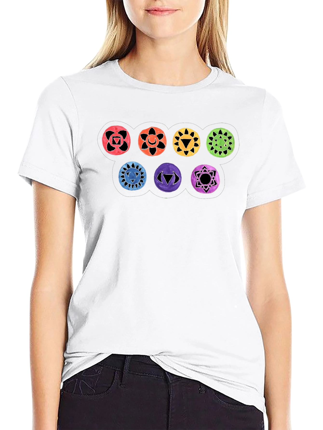 Chakra Symbol T-Shirt - Spiritual Design