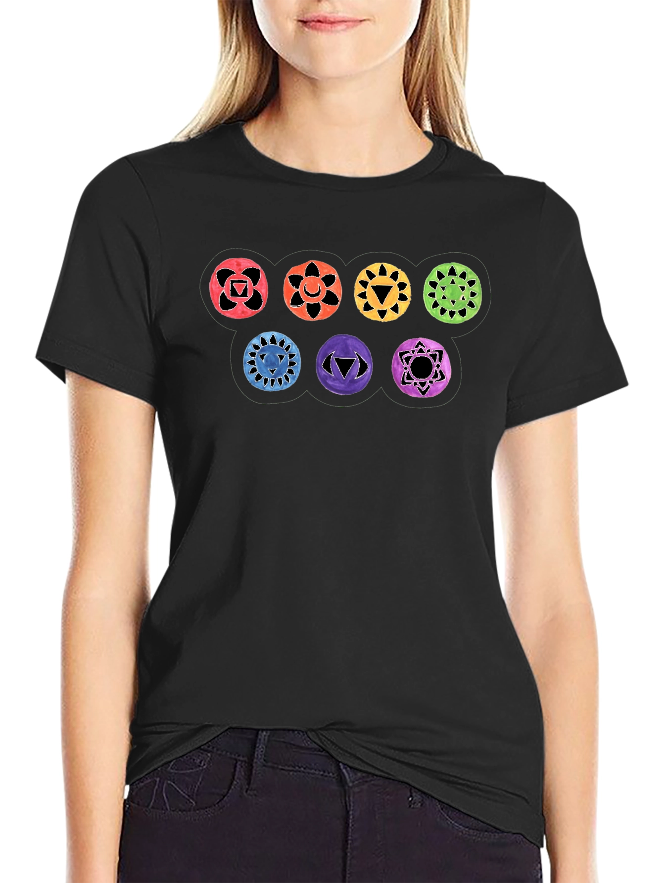 Chakra Symbol T-Shirt - Spiritual Design