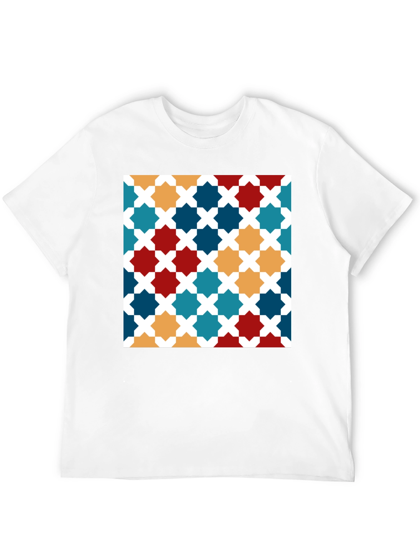 Geometric Pattern Tee - Modern Stylish Design