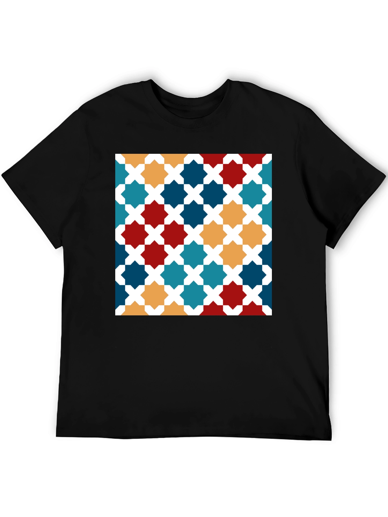 Geometric Pattern Tee - Modern Stylish Design