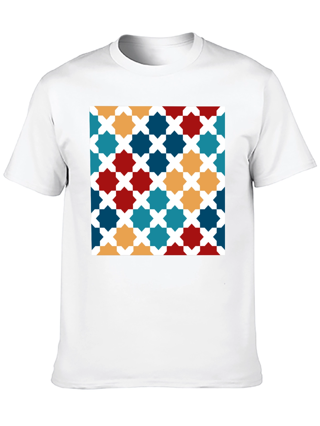 Geometric Pattern Tee - Modern Stylish Design