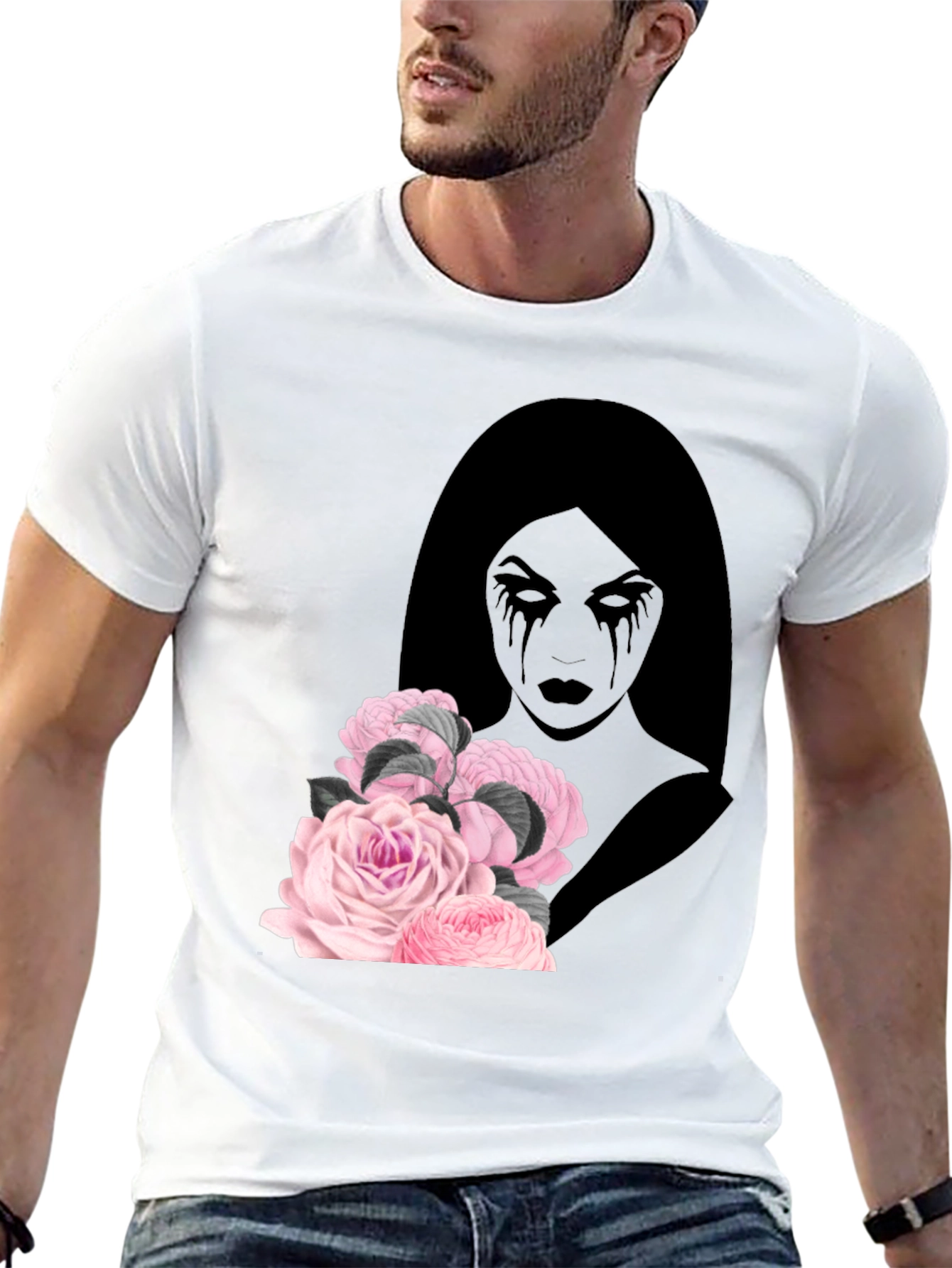 Gothic Floral T-Shirt - Dark Beauty