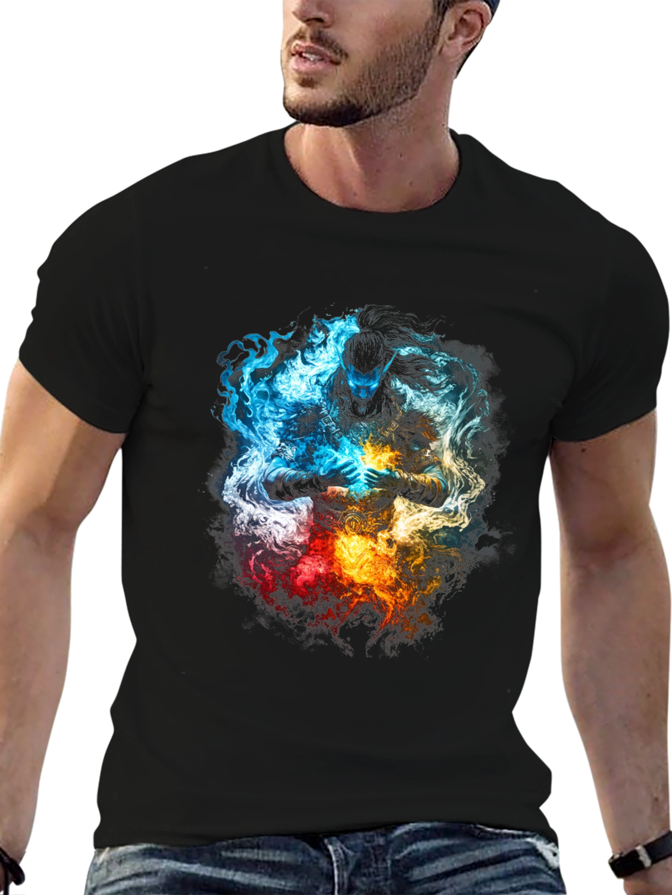 Elemental Warrior Graphic T-Shirt