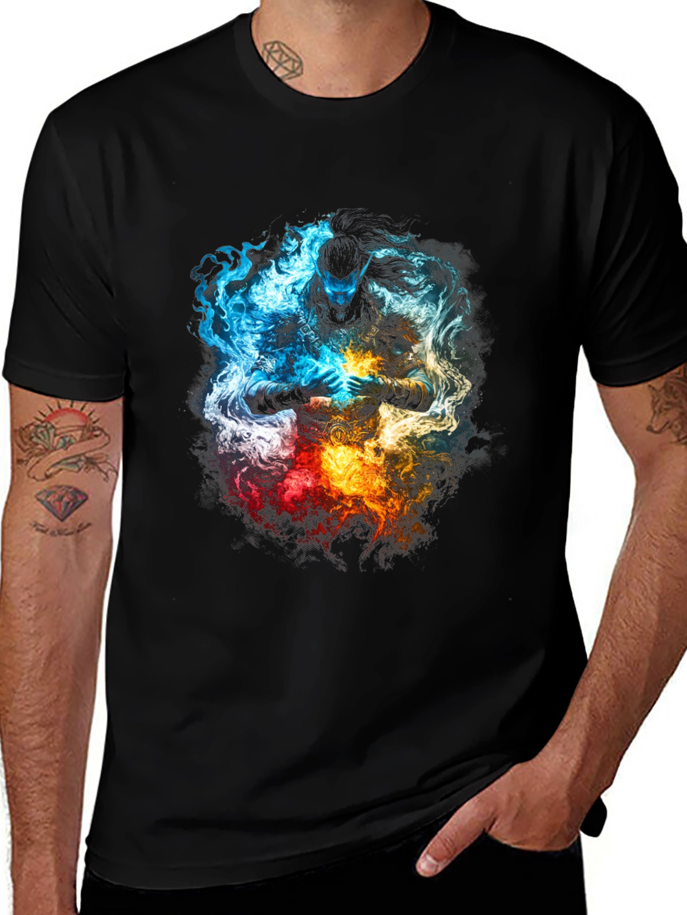 Elemental Warrior Graphic T-Shirt