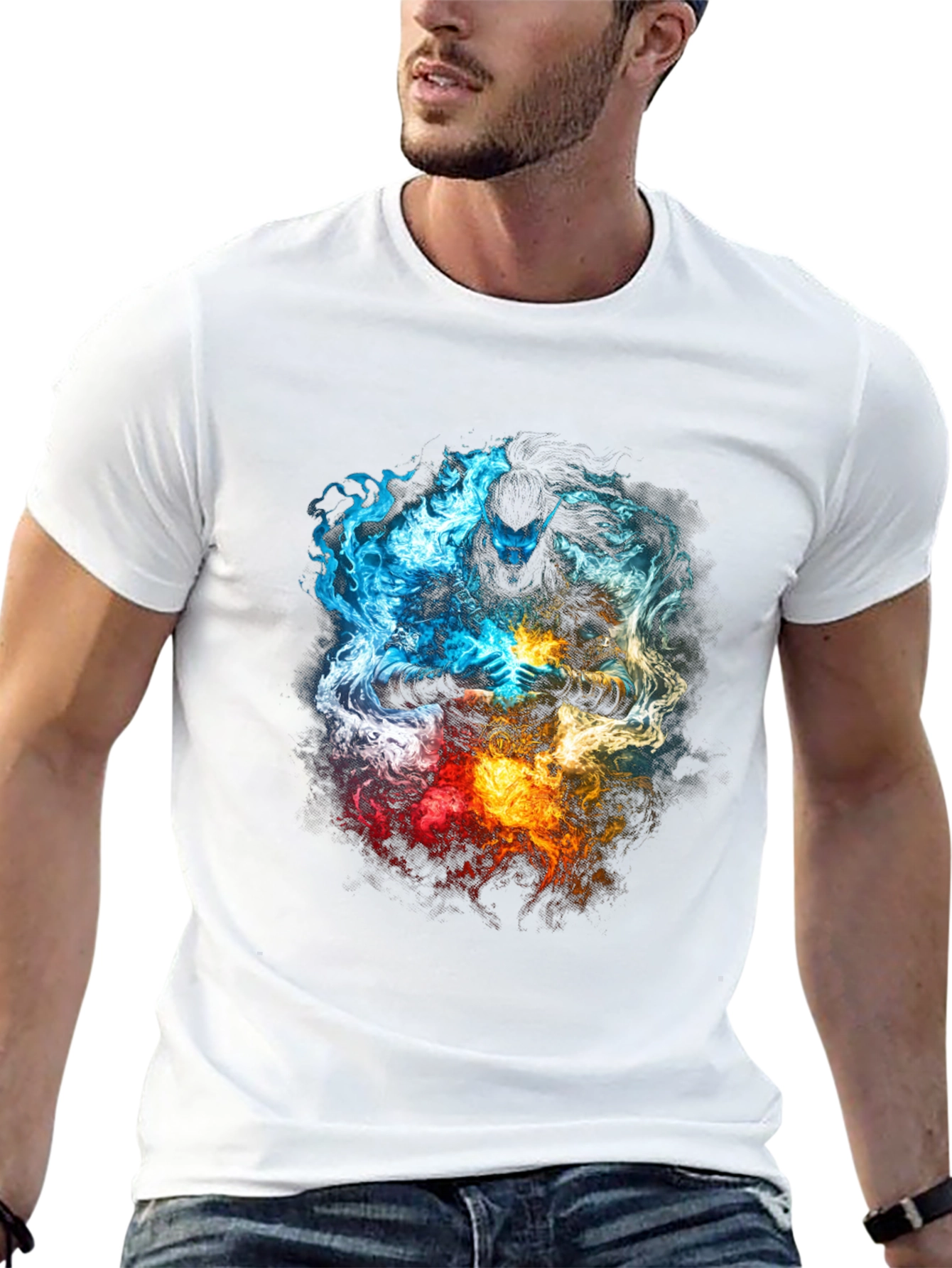 Elemental Warrior Graphic T-Shirt