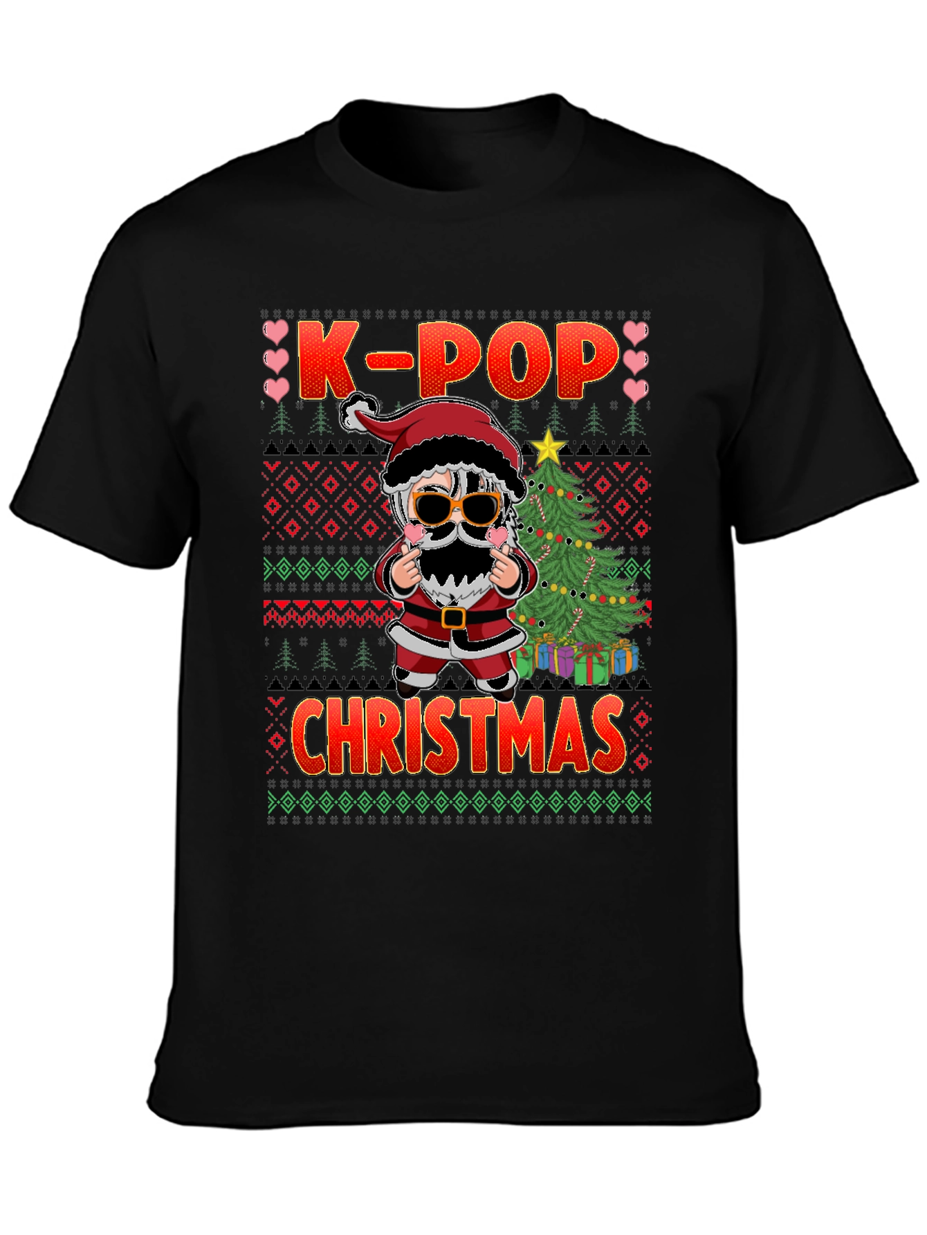 K-Pop Christmas Santa T-Shirt