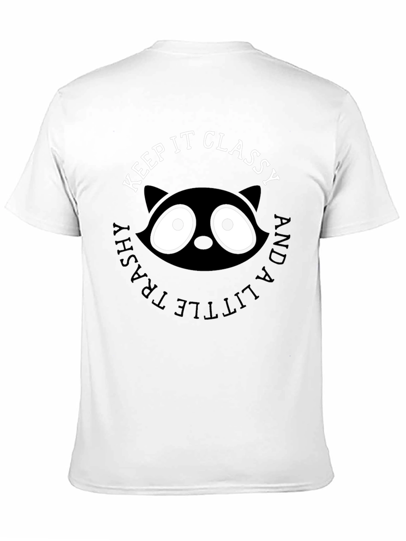 Keep It Classy Raccoon Graphic T-Shirt