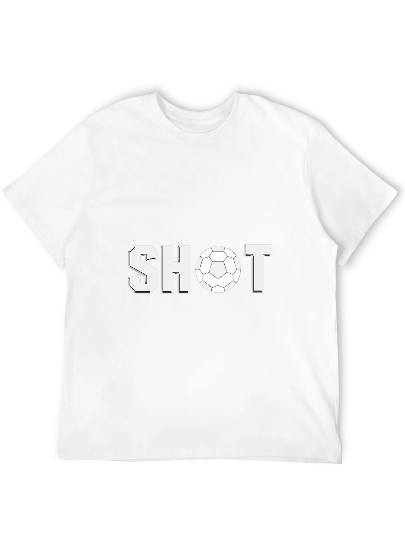 Soccer Shot Graphic Tee - Black Cotton T-Shirt
