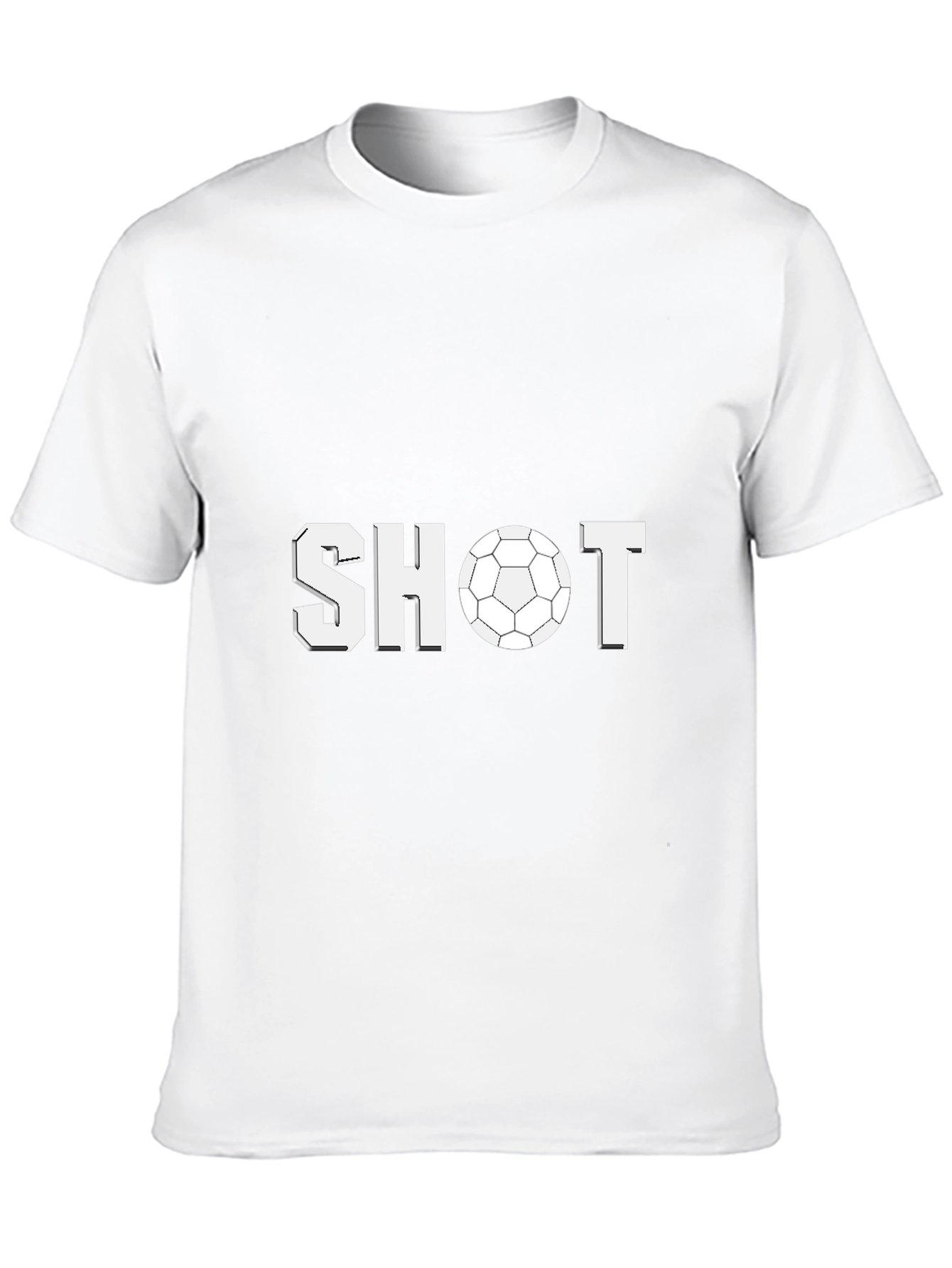 Soccer Shot Graphic Tee - Black Cotton T-Shirt