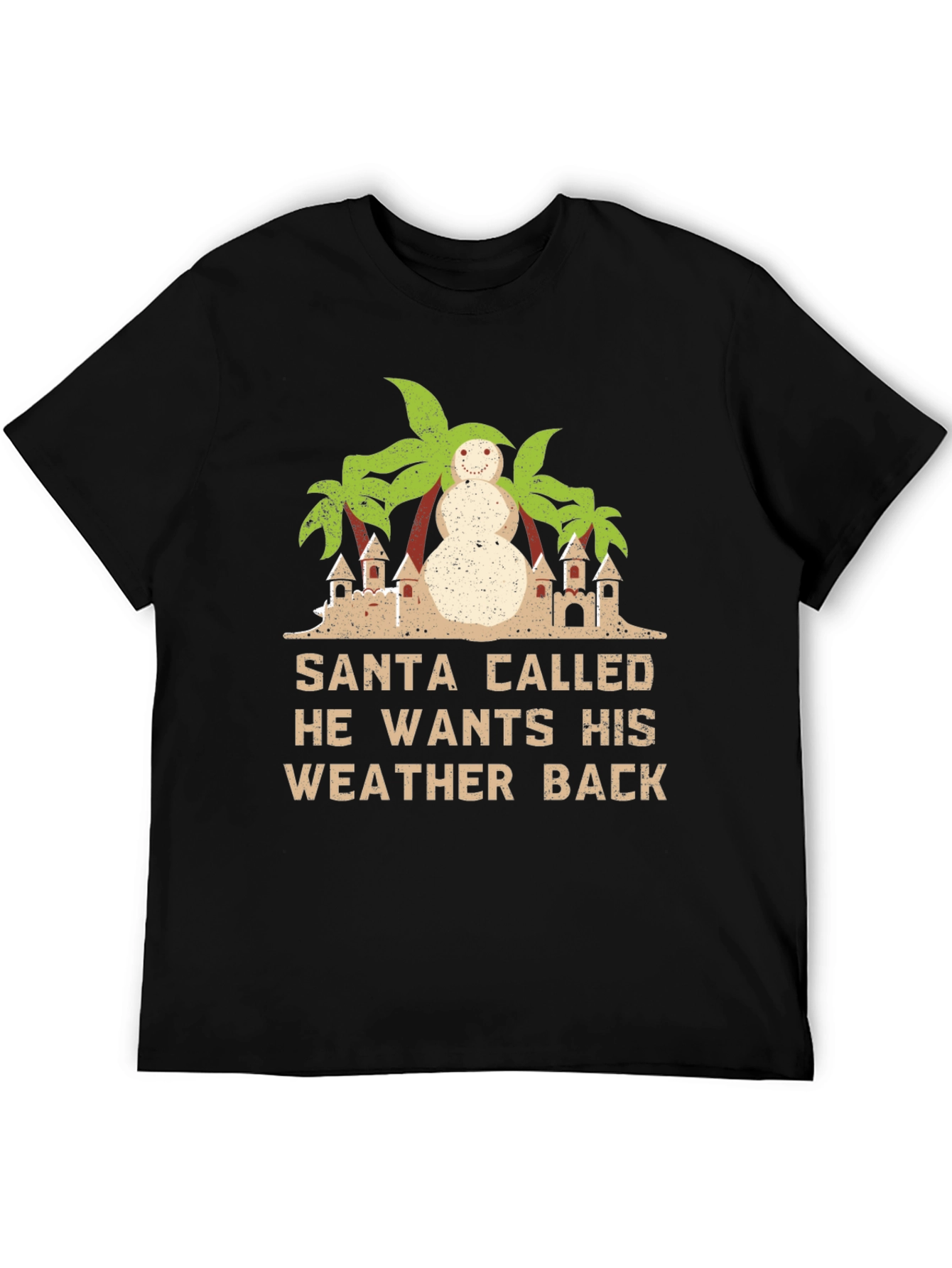 Santa Wants Weather Back Graphic T-Shirt